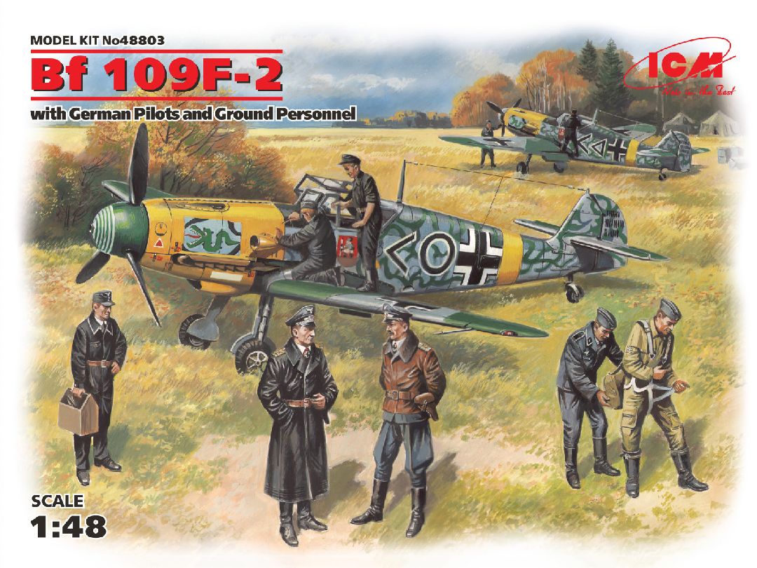 ICM 1/48 Bf 109F-2 with German Pilots and Ground Personnel – image 1