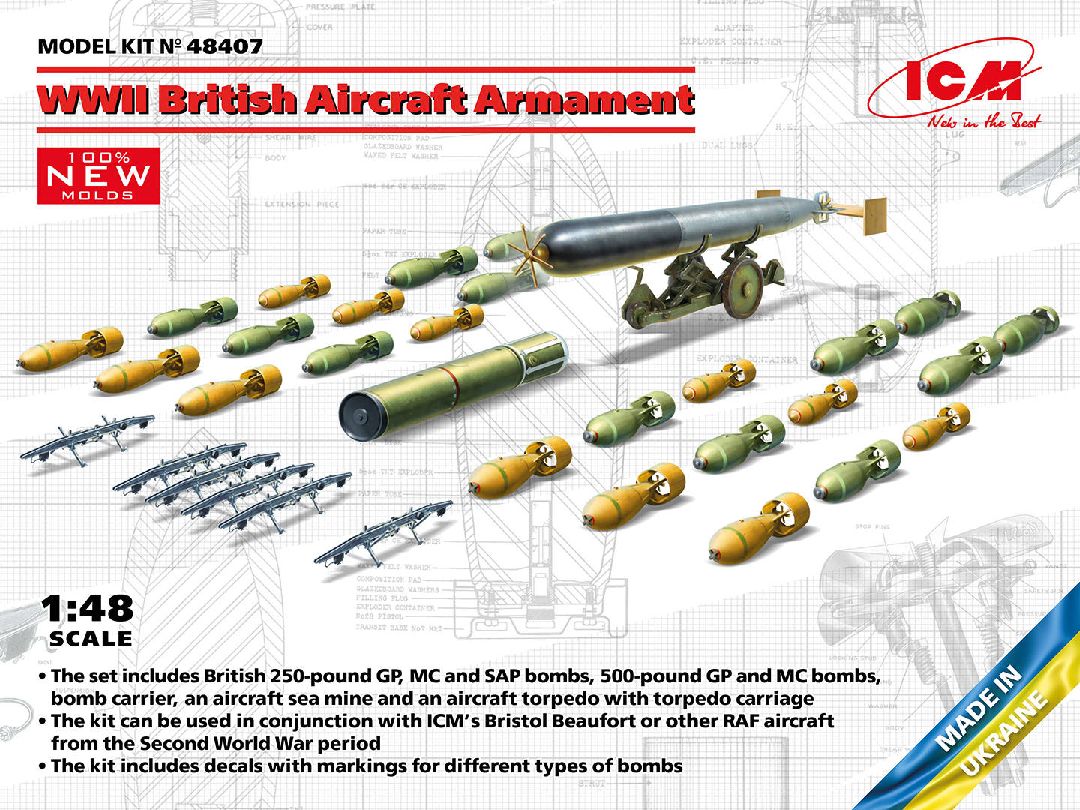 ICM 1/48 WWII British Aircraft Armament – image 1
