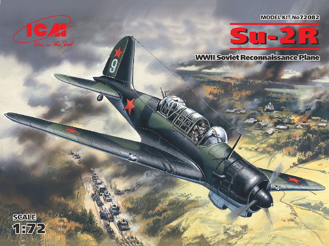 ICM 1/72 Su-2R, WWII Soviet Reconnaissance Plane – image 1