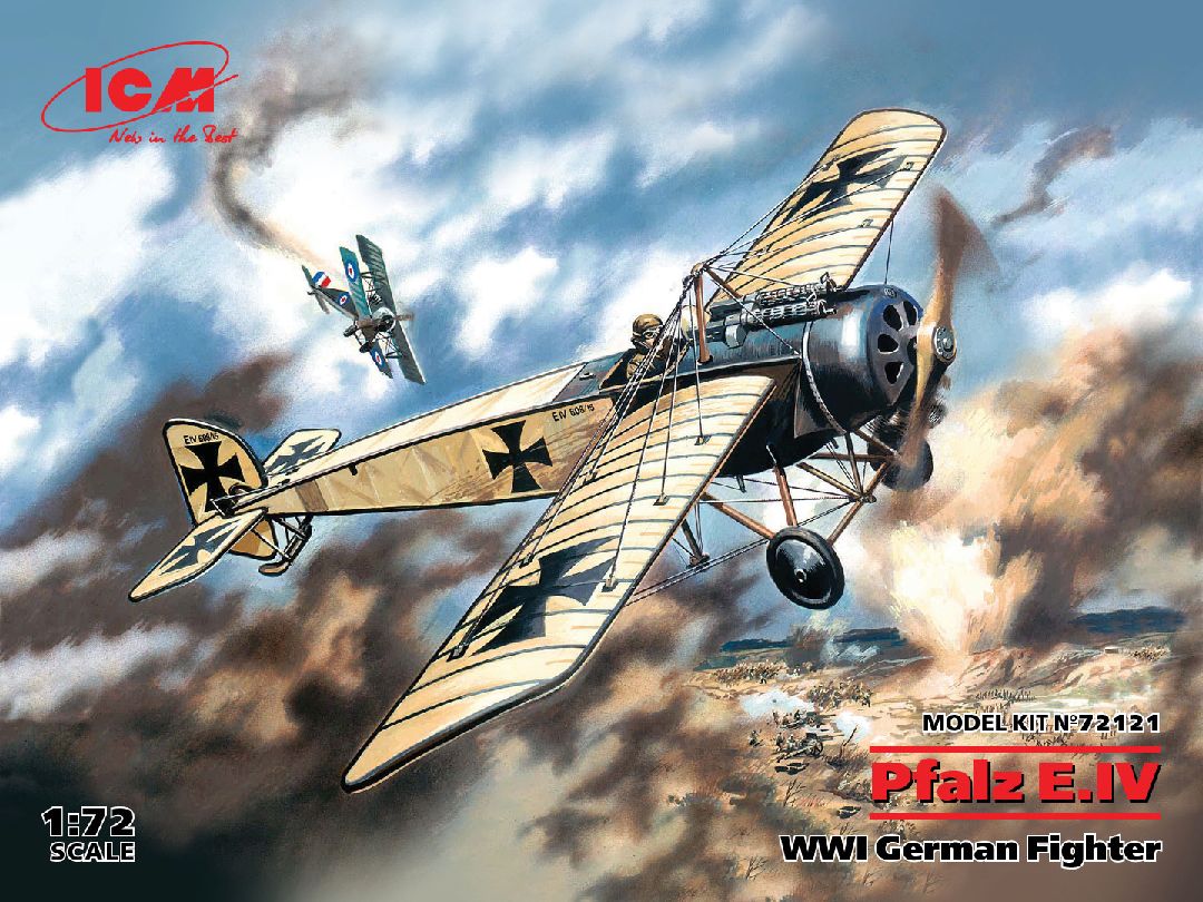 ICM 1/72 Pfalz E.IV, WWI German Fighter – image 1