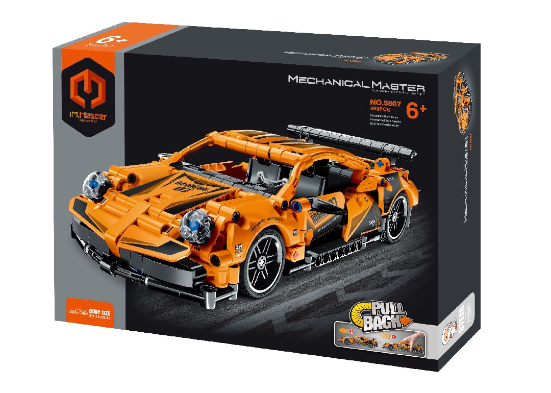 iM.Master Pull back - Super Car, Orange - 490 pcs – image 1