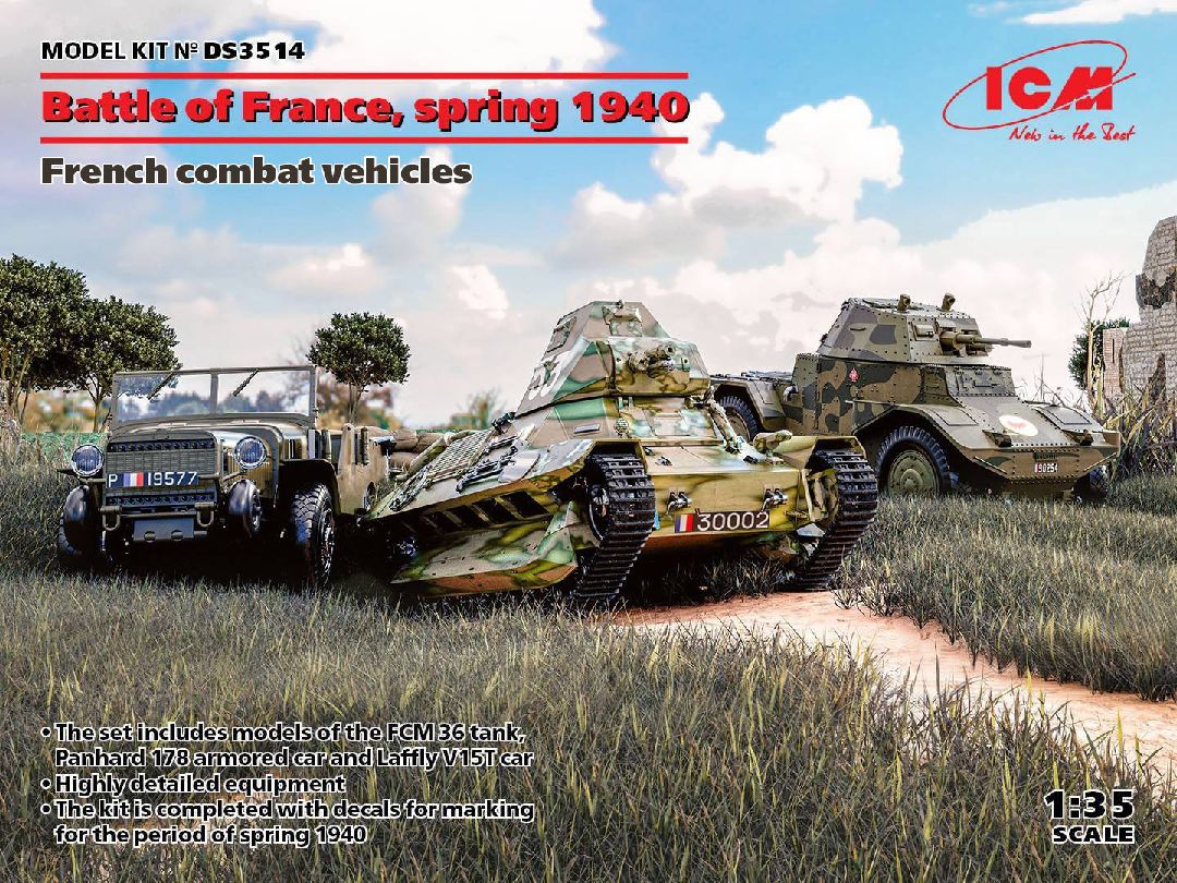 ICM 1/35 Battle of France, spring 1940. French combat vehicles – image 1