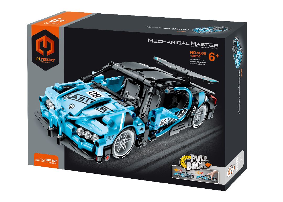iM.Master Pull back - Super Car, Blue - 422 pcs – image 1
