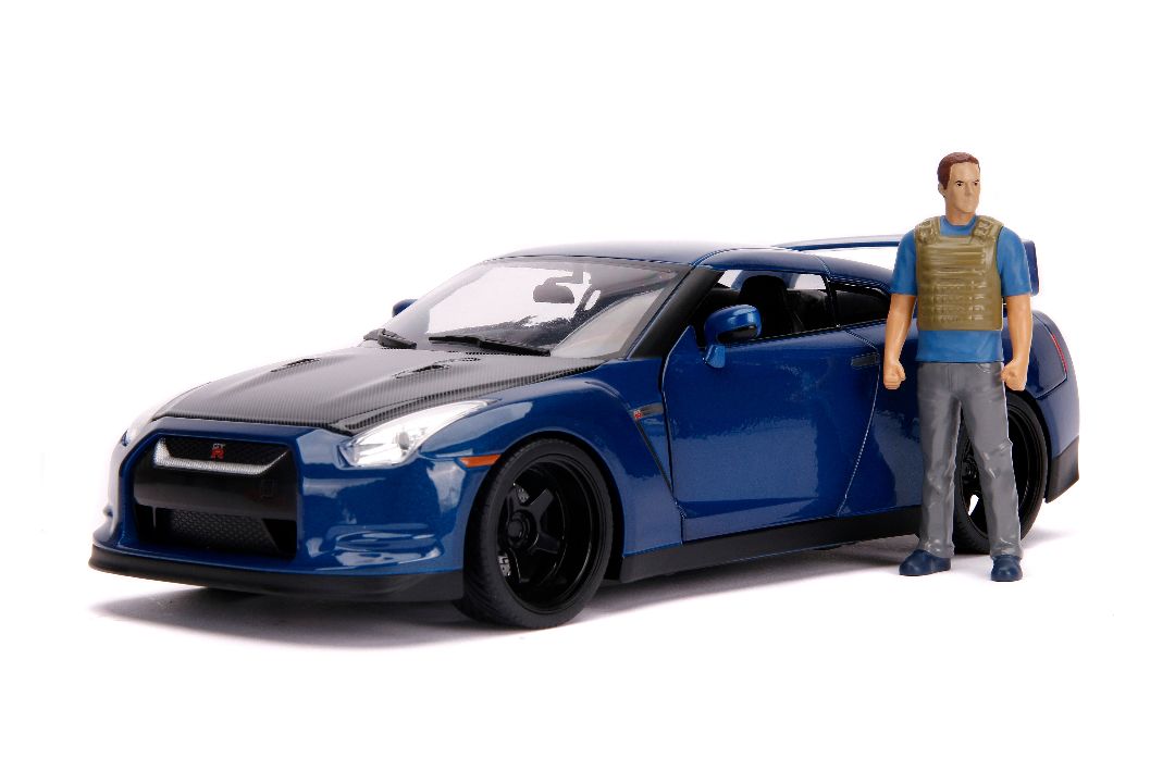 Jada 1/18 "Fast & Furious" Brian's Nissan GT-R (R35) w/figure – image 1