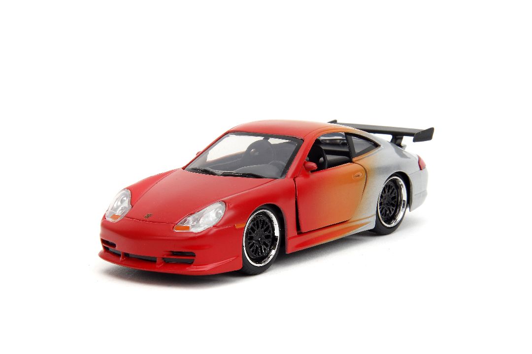 Jada 1/32 "Pink Slips"Porsche 911 GT3 RS-Primer Red/Orange/Slvr – image 1