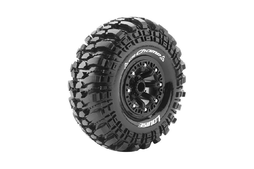 Louise R/C CR-Champ 2.2"-12mm Hex on Black Wheels 5.9" OD (2) – image 1