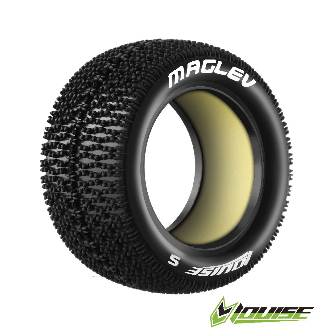 Louise R/C E-Maglev Buggy (Soft Compound) Tire (Front, 4WD) (2) – image 1
