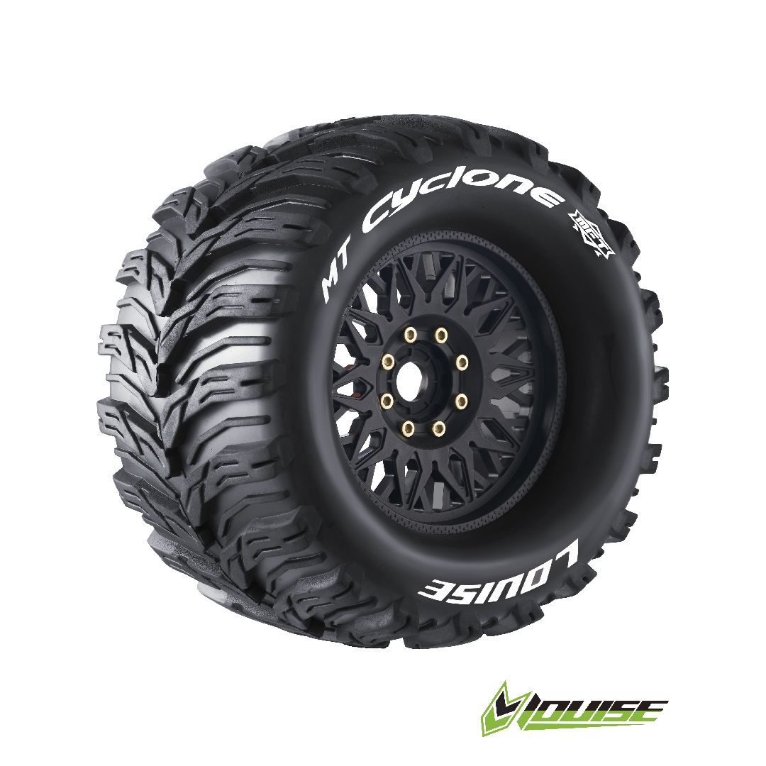 Louise R/C MT-Cyclone 3.8" Removable Hex Black Whls 6.7" OD(2) – image 1