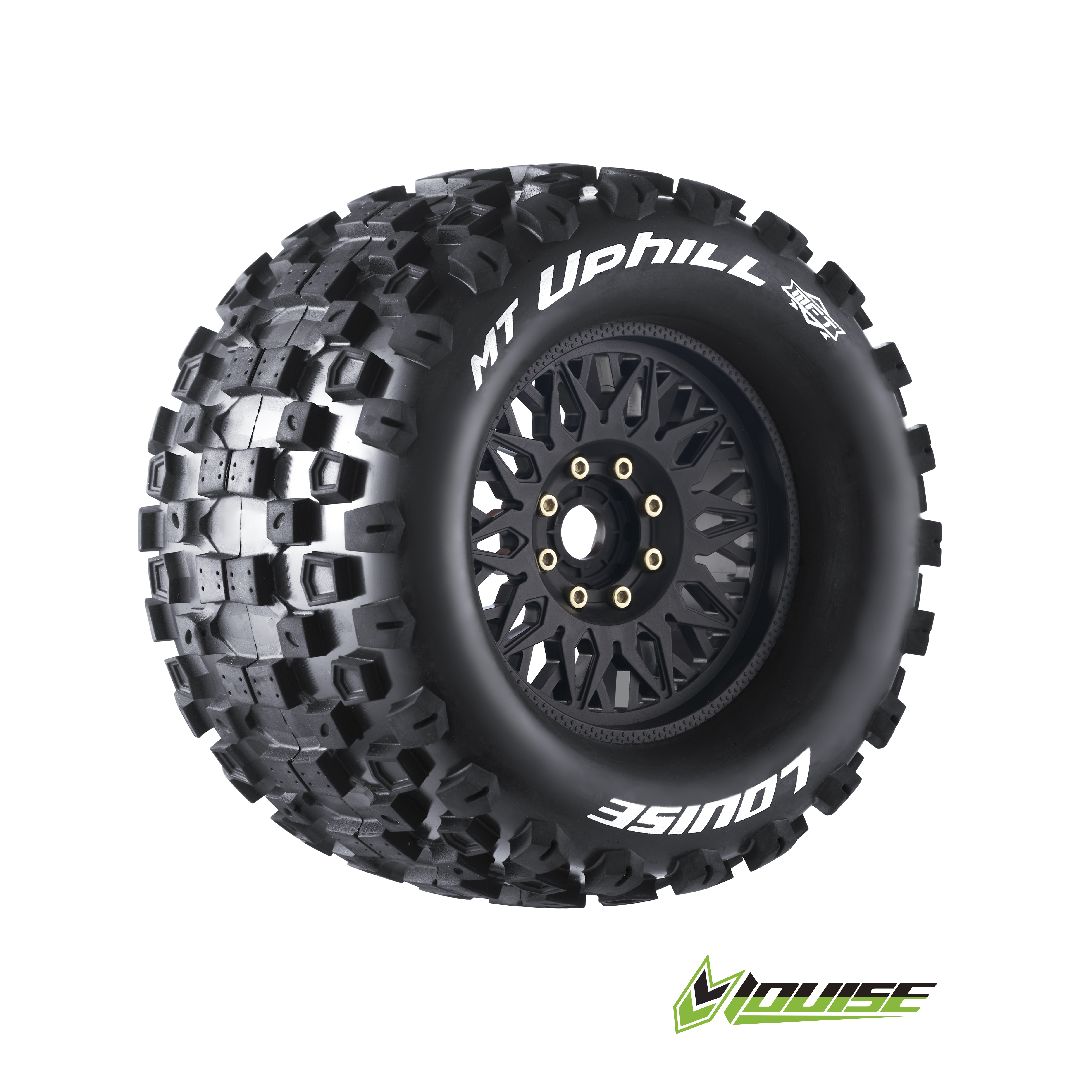 Louise R/C MT-Uphill 3.8" Removable Hex Black Whls 6.7" OD(2) – image 1