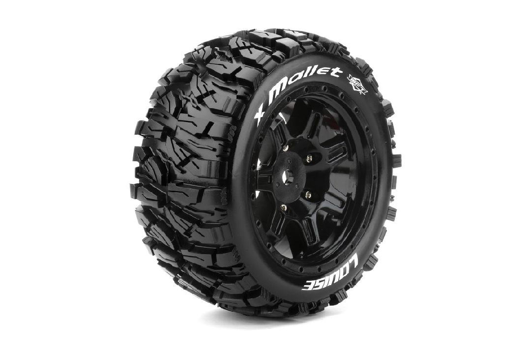 Louise R/C X-Mallet 4.3" on Black Wheels (For X-Maxx)(2) – image 1