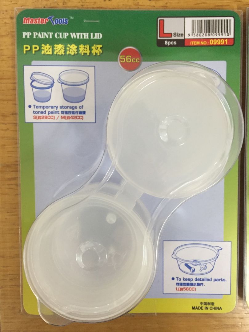 Master Tools PP Paint Cup with Lid - Large - 56cc X 8 pcs – image 1