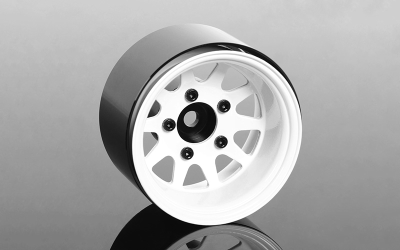 RC4WD 1.55" Deep Dish Wagon Steel Beadlock Wheels (White) (4) – image 1