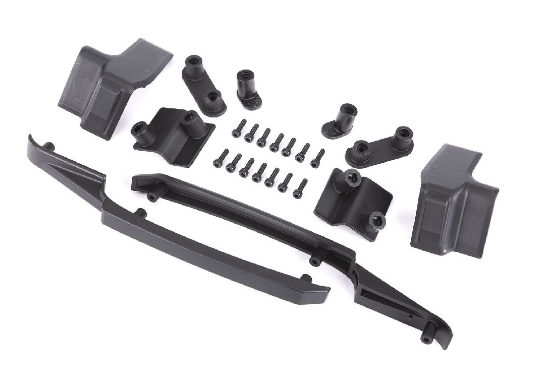 Traxxas Body reinforcement set, black/ skid pads (roof) – image 1