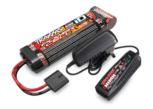 Traxxas Completer Pack: 3000mAh 7-cell NiMH iD & 2A Charger – image 1