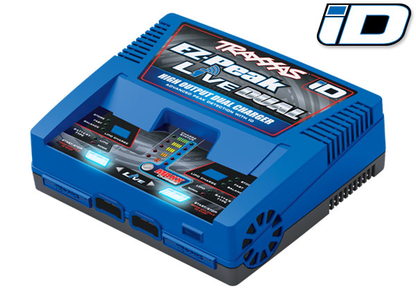 Traxxas Charger, EZ-Peak Live Dual, 200W, NiMH/LiPo with iD Auto – image 1