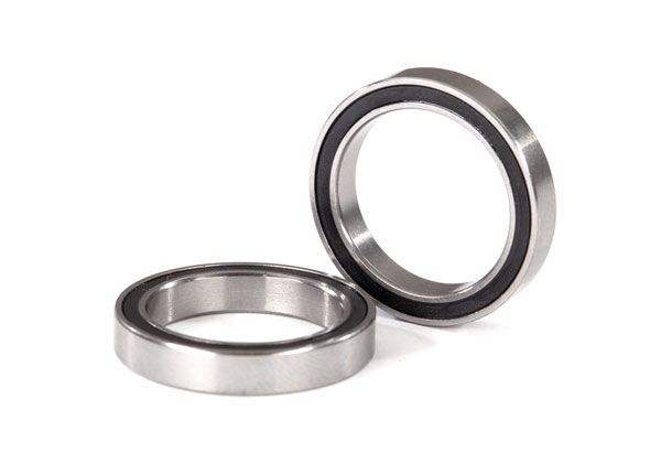 Traxxas Ball bearings, black rubber sealed (17x23x4mm) (2) – image 1