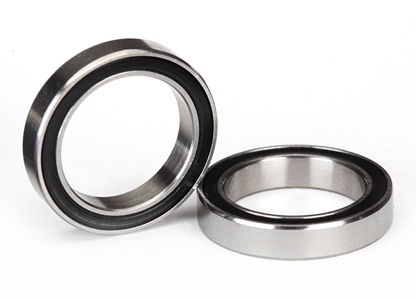 Traxxas Ball bearing, Black rubber sealed (15x21x4mm) (2) – image 1