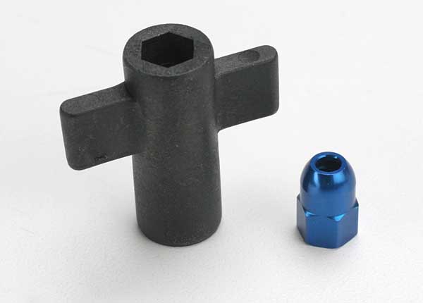 Traxxas Antenna Crimp Nut & Antenna Nut Tool Set (Blue) – image 1