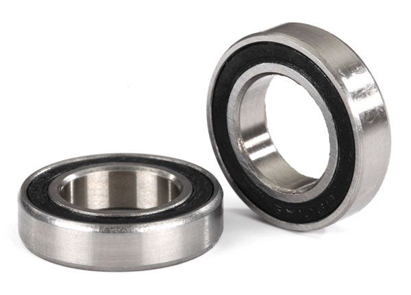 Traxxas Ball bearings, black rubber sealed (12x21x5mm) (2) – image 1