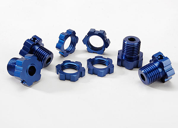 Traxxas 17mm Splined Wheel Hub Set (Blue) (4) – image 1
