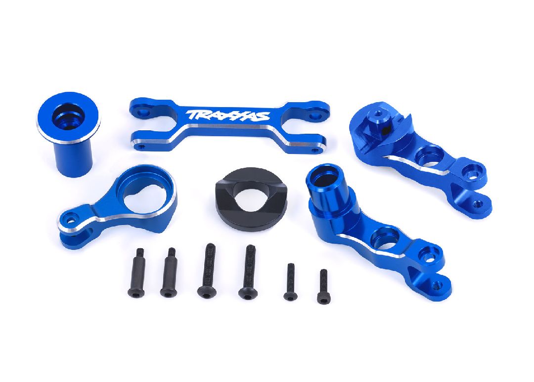 Traxxas Steering Bellcranks (L&R)/Draglink (6061-T6 AL Blue) – image 1