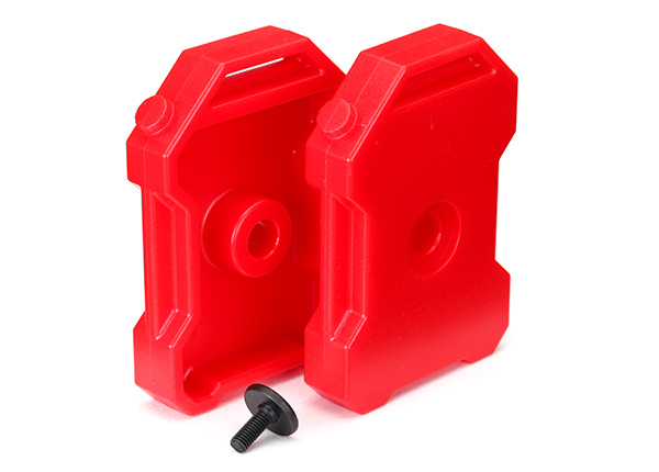 Traxxas Fuel Canisters (Red) (2)/ 3x8 FCS (1) – image 1