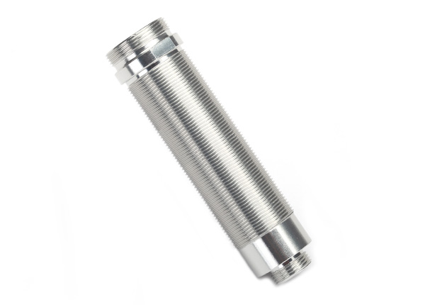 Traxxas Body, GTR shock, 64mm, silver aluminum (front, threaded) – image 1