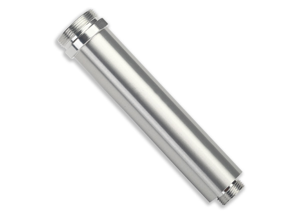 Traxxas Body, GTR shock, 77mm, silver aluminum (rear, no threads – image 1