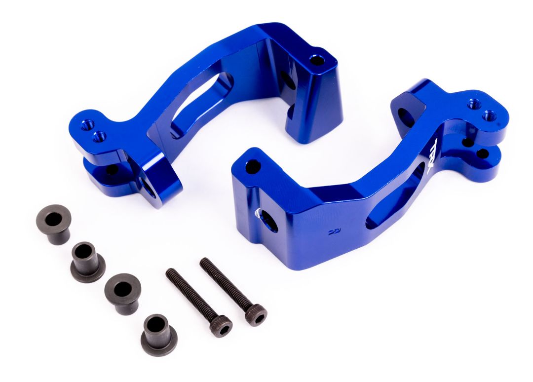 Traxxas Caster Blocks (C-Hubs) - Blue-Anodized – image 1