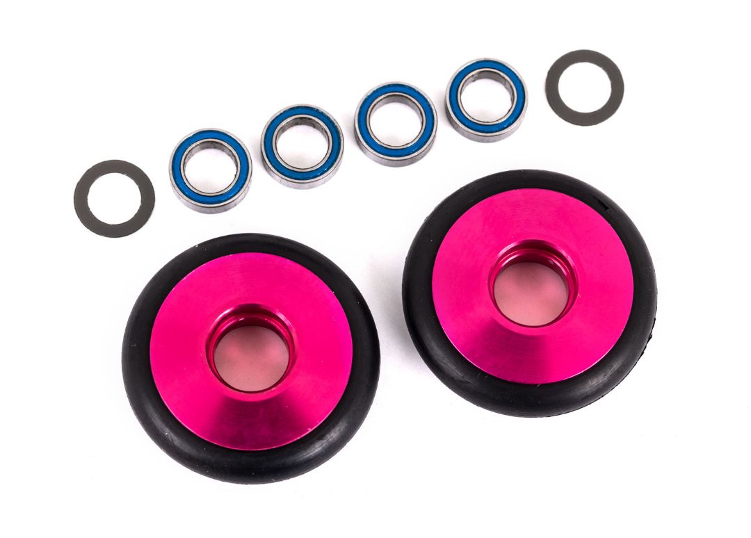 Traxxas Wheels, Wheelie Bar, 6061-T6 Aluminum Pink – image 1