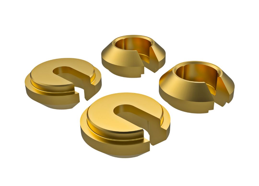Traxxas Lower Retainer, Shock, Brass (1 gram) (4) – image 1