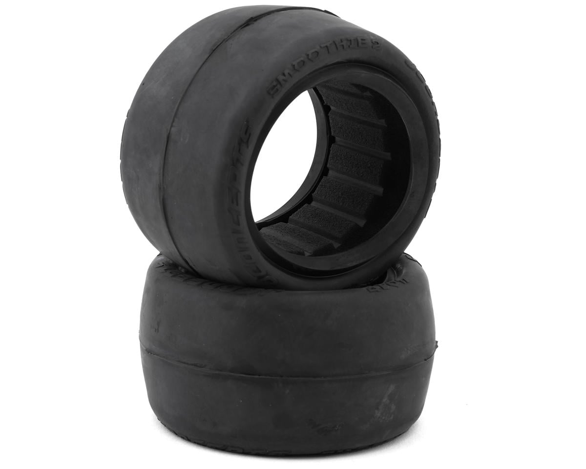 JConcepts Smoothie 2 2.2" Rear Buggy Tires (2) (Blue) – image 1