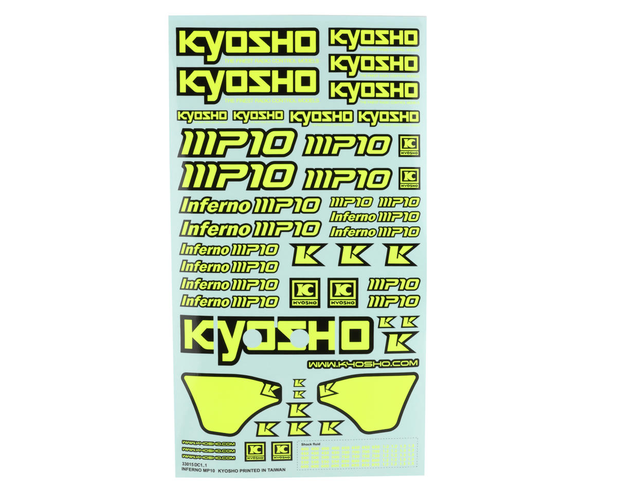 Kyosho MP10 Decal Sheet (Yellow) – image 1