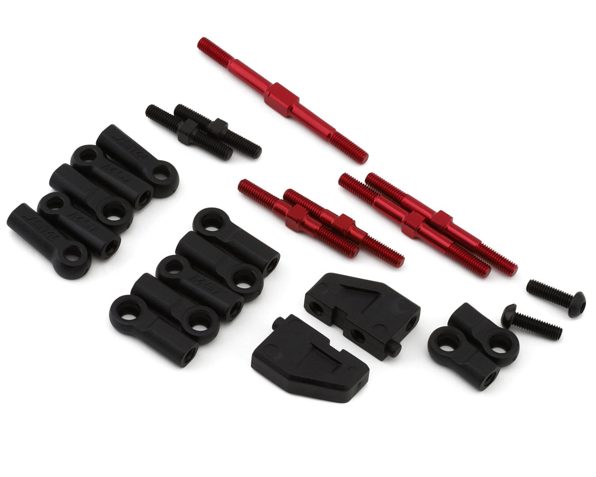 MST RMX 2.5 Aluminum turnbuckle set (red) – image 1