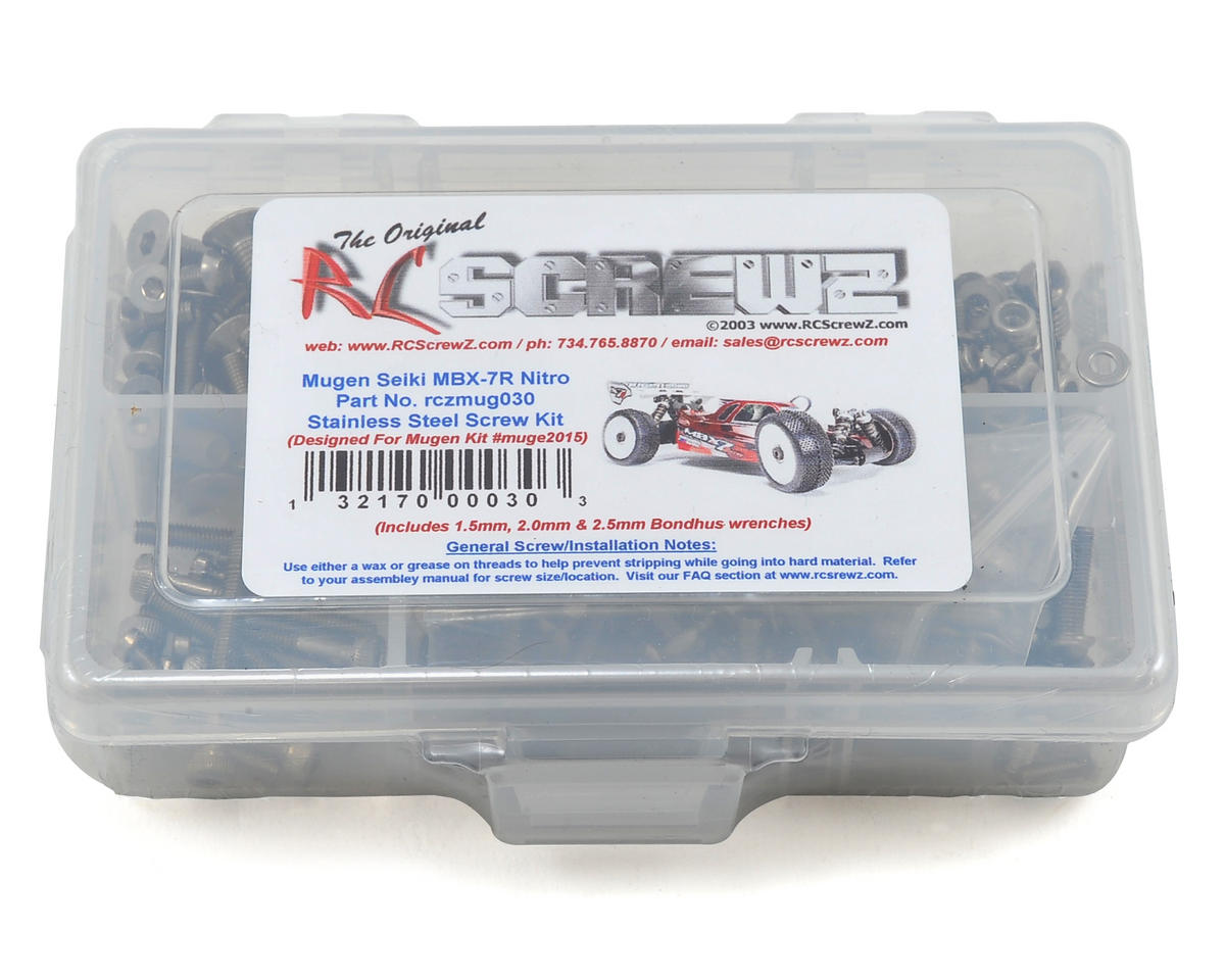 RC Screwz Mugen MBX7R Stainless Steel Screw Kit – image 1