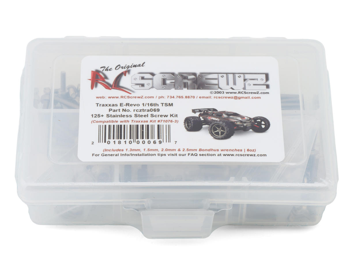 RC Screwz Stainless Steel Screw Kit for Traxxas 1/16 E-Revo – image 1