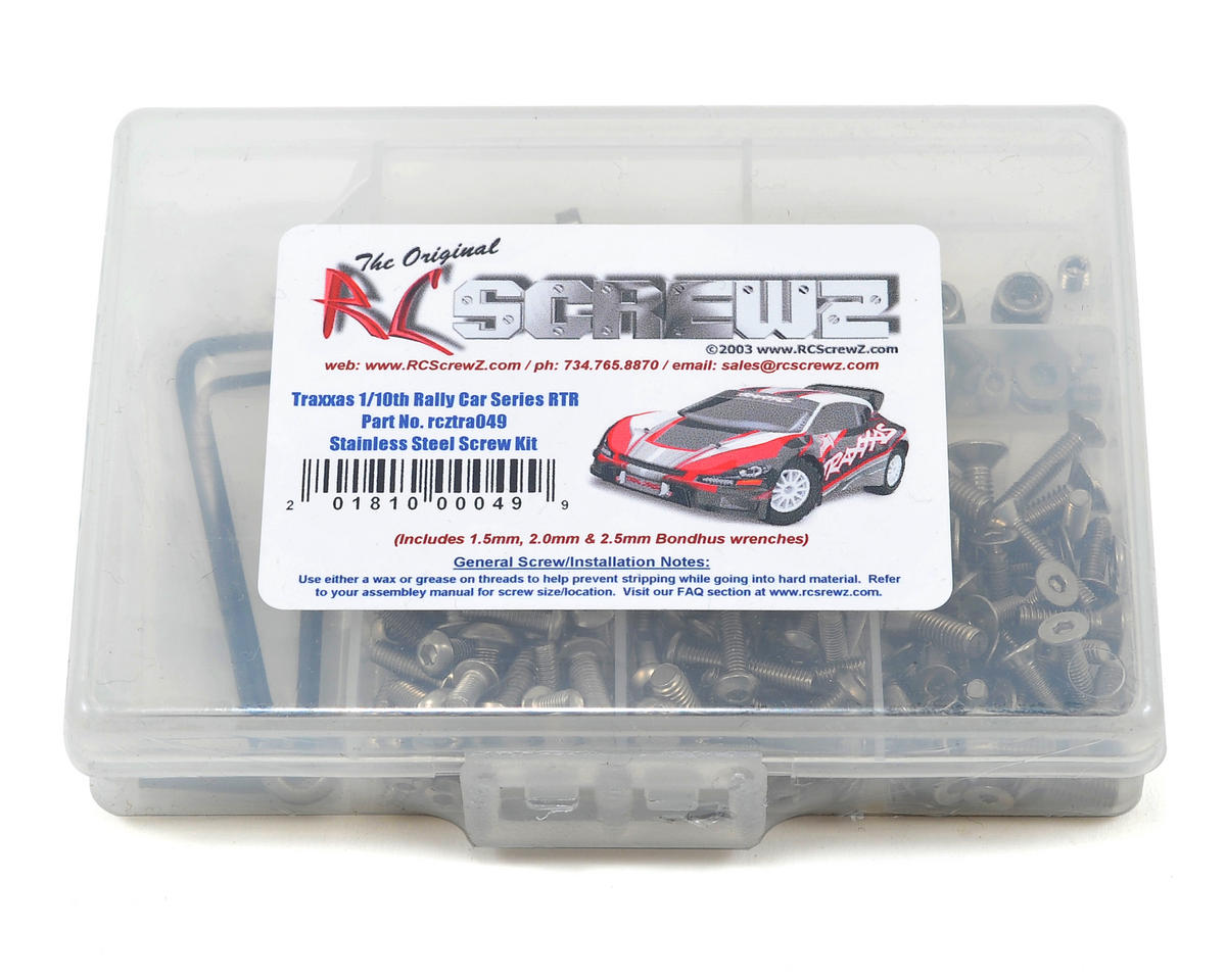 RC Screwz Stainless Steel Screw Kit for Traxxas 1/10 Rally Racer – image 1