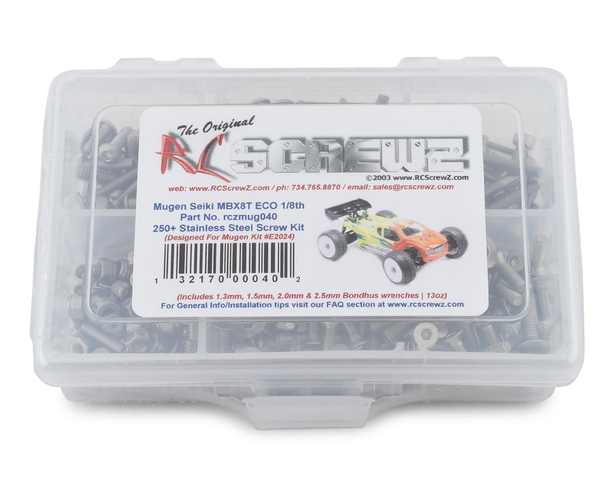 RC Screwz Mugen MBX8T ECO Stainless Steel Screw Kit – image 1