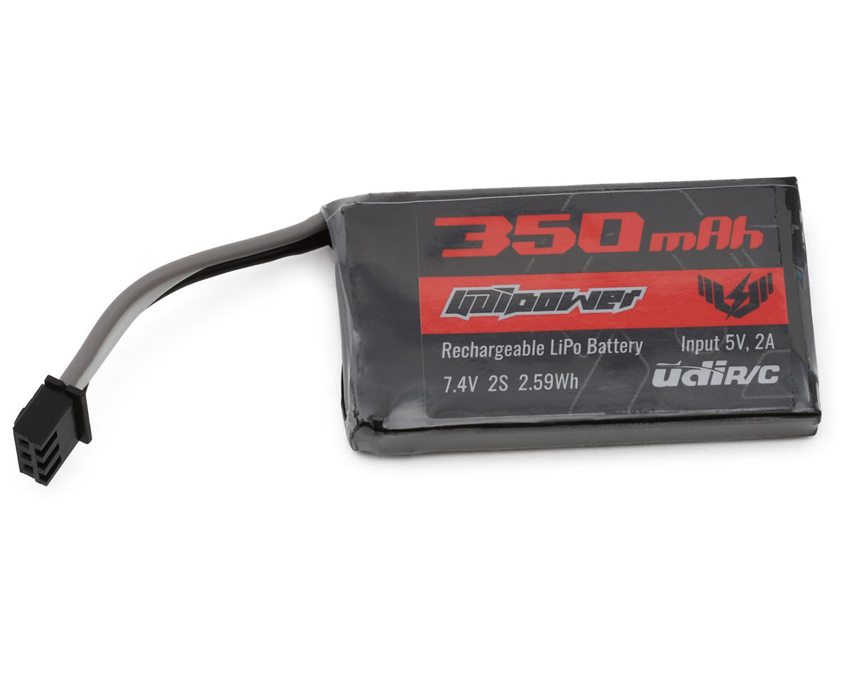 UDI RC 2S LiPo Battery (7.4V/350mAh) w/2S Balance Connector – image 1