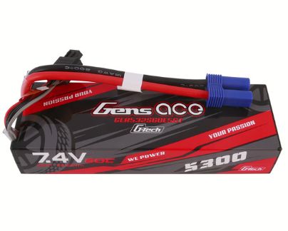 Gens Ace G-Tech 5300mAh 2S 7.4V 60C LiPo EC5 Plug – image 1