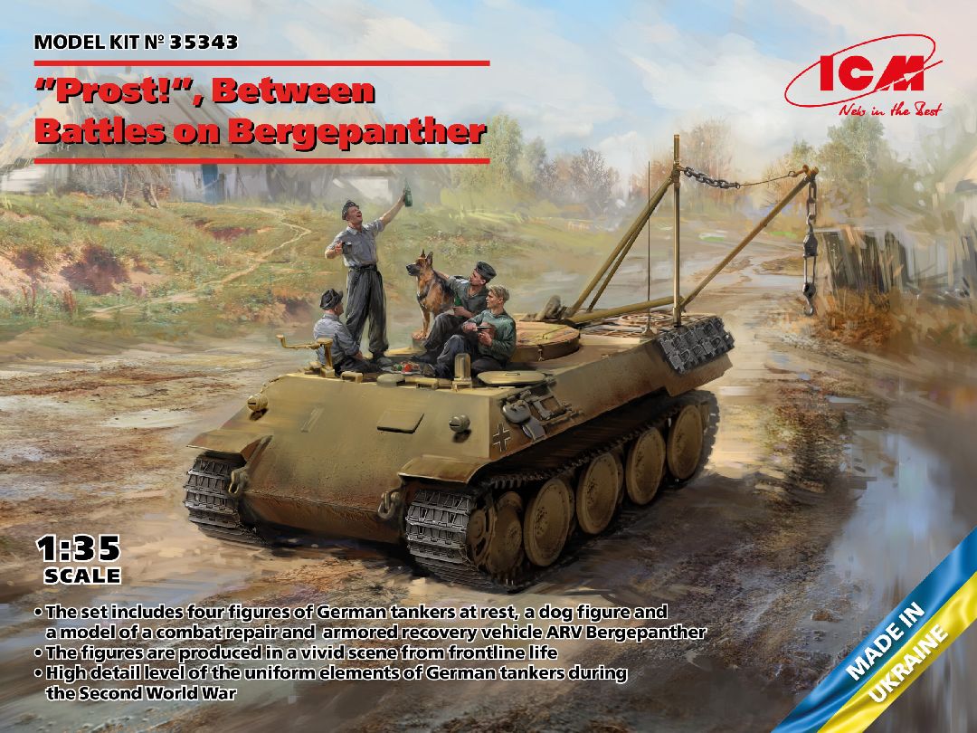 ICM 1/35 "Prost!", Between Battles on Bergepanther – image 1