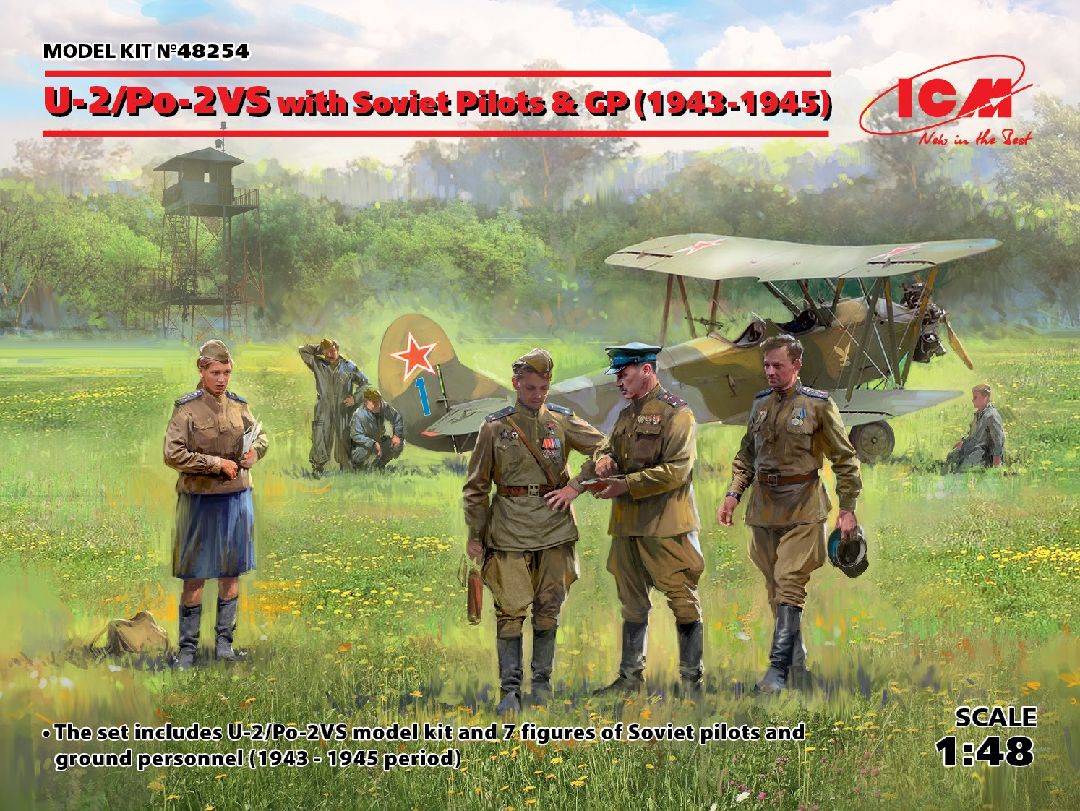 ICM 1/48 U-2/Po-2VS with Soviet Pilots & GP (1943-1945) – image 1