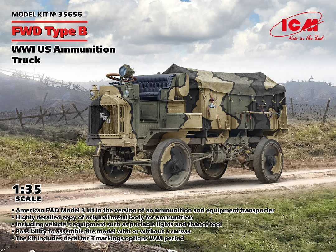 ICM 1/35 FWD Type B, WWI US Ammunition Truck – image 1