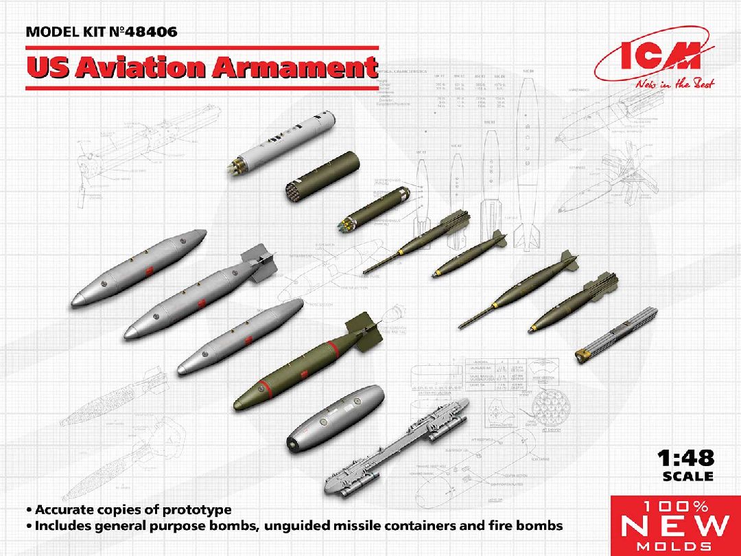 ICM 1/48 US Aviation Armament – image 1