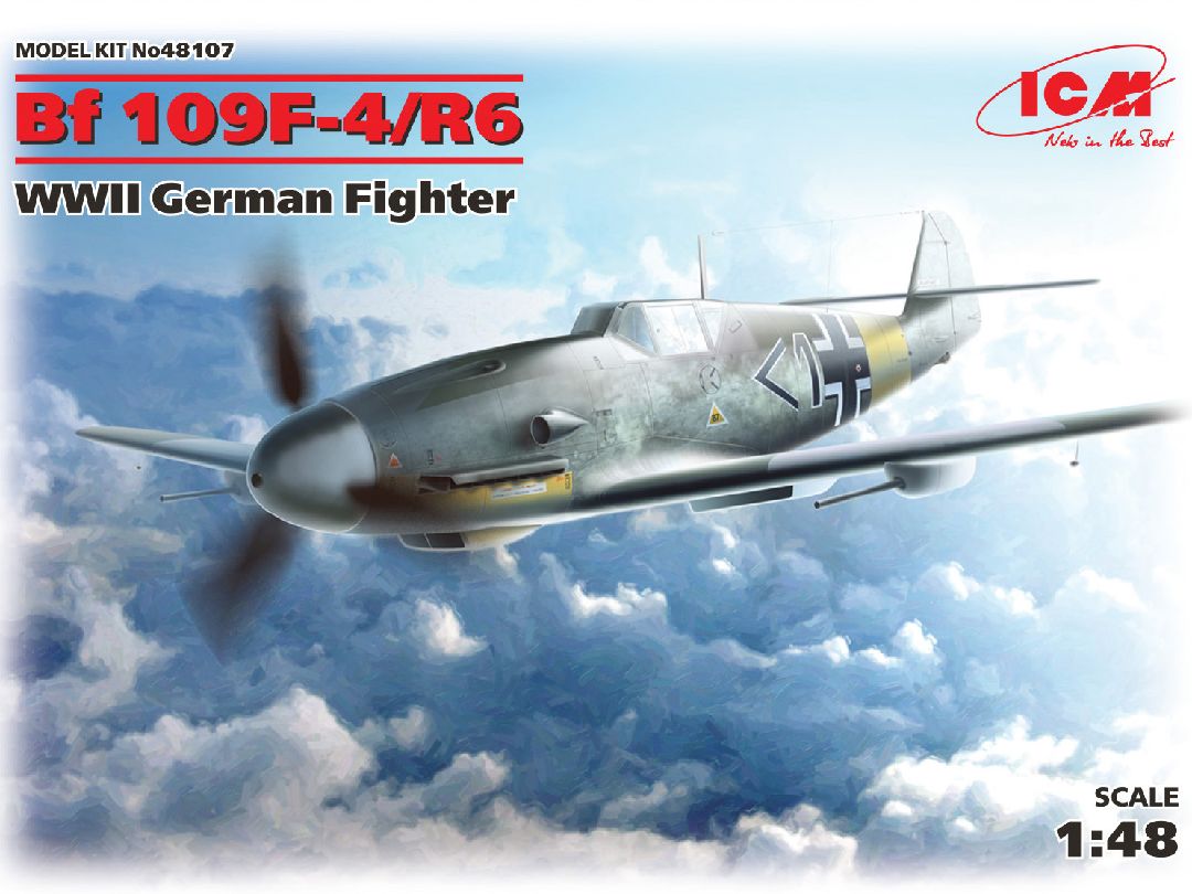 ICM 1/48 Messerschmitt Bf 109F-4/R6, WWII German Fighter – image 1