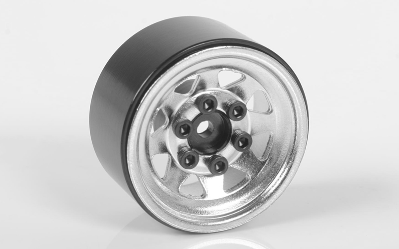 RC4WD 1.0" Stamped Steel Stock Beadlock Wheels (Chrome) (4) – image 1