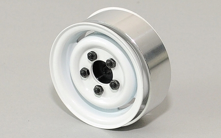 RC4WD 1.55" Landies Vintage Stamped Steel Beadlock Wheels(White) – image 1